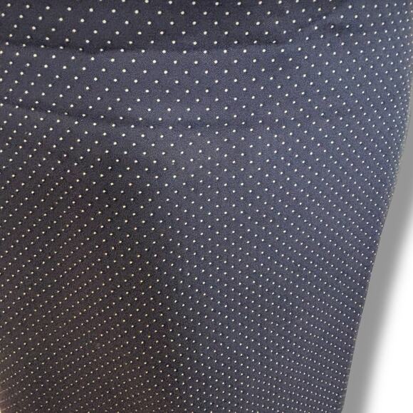 Attyre New York Navy & White Polka Dot Pencil Skirt Size 8 - Picture 4 of 5